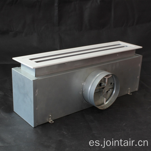 Difusor de aire lineal de suministro de aluminio con caja de plenum